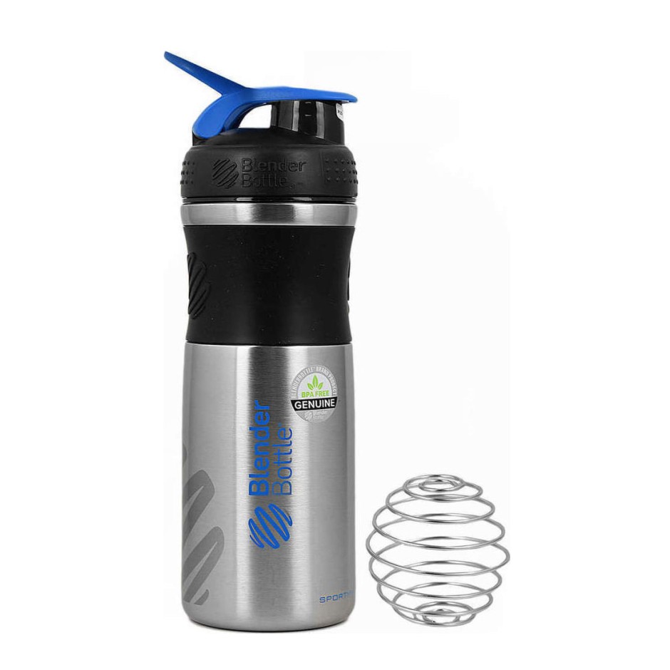 BLENDER BOTTLE 820ML SPORTMIXER STAINLESS Blue