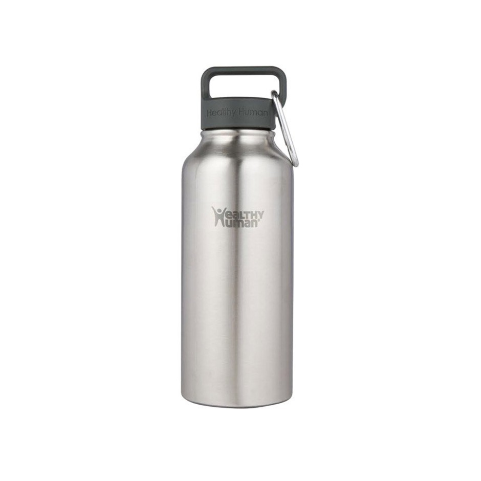 Healthy Human Stainless Steel Water Bottle (Red Hot, 21 oz/ 621 ml)