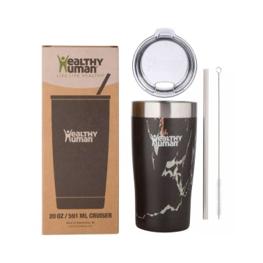 HEALTHY HUMAN 20oz (591ml) - CRUISER TUMBLER HH0057-BLACK ONYX Black