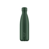 Insulated Water Bottle Green - Chilly’s All Matte Green Image 