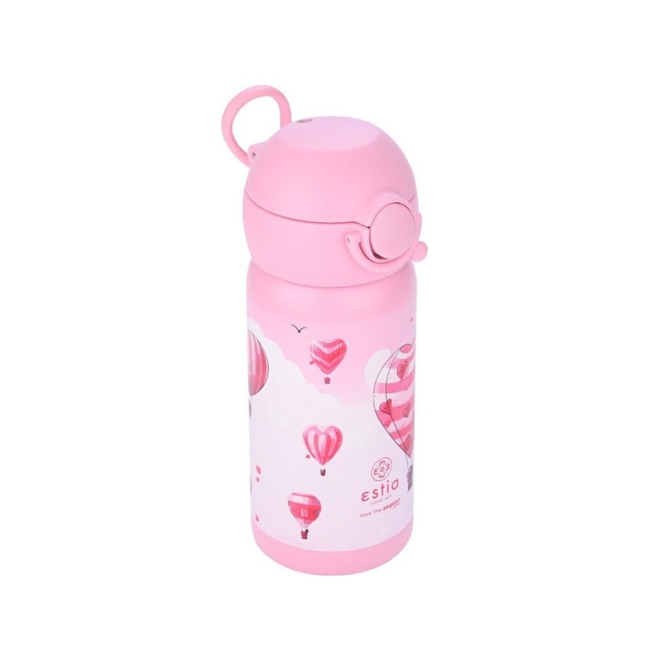 ESTIA ISOTHERMAL KIDS BOTTLE 350ML LOVE ASCEND 01-23454 Pink