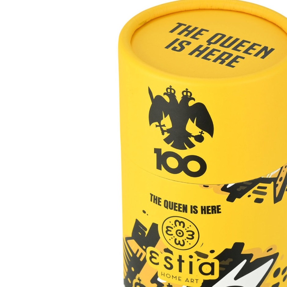 Παγούρι Θερμός Κίτρινο - Estia Travel Cup AEK BC Edition The Queen Is Here