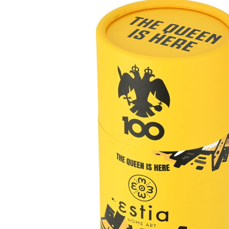 Παγούρι Θερμός Κίτρινο - Estia Travel AEK BC Edition The Queen Is Here