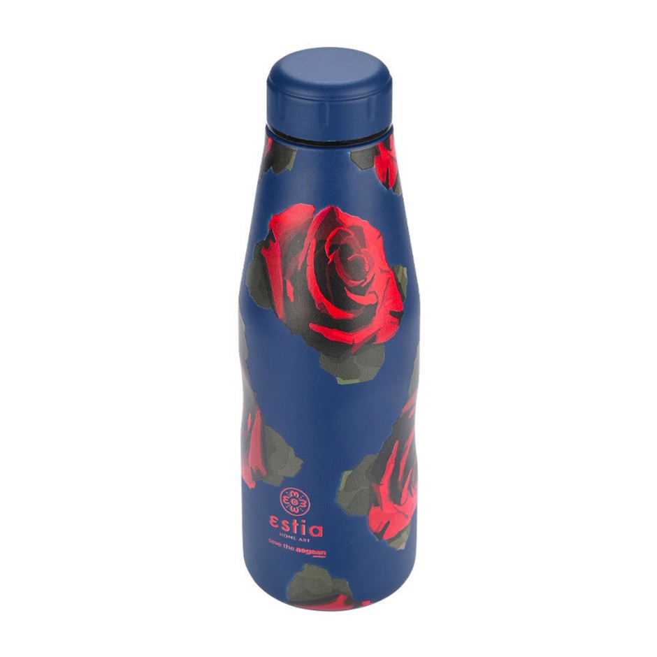ESTIA TRAVEL FLASK STA 500ml ELECTRIC ROSES 01-22112 Blue