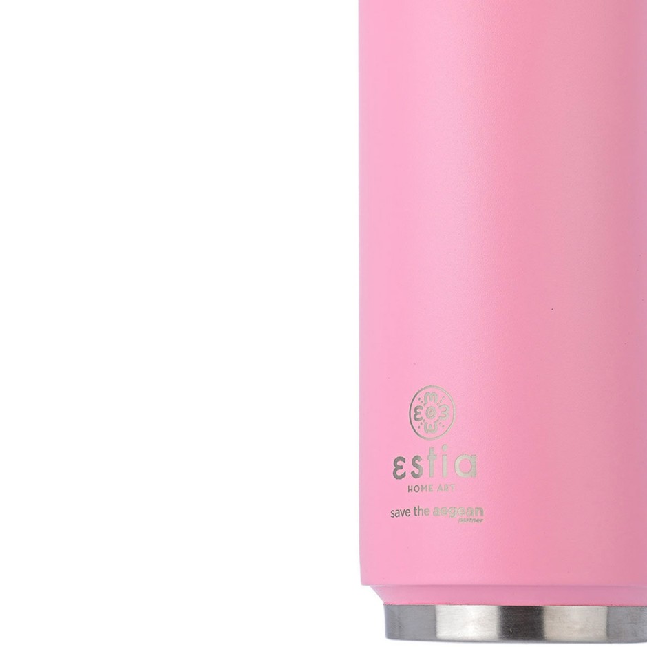 Παγούρι Θερμός Ροζ - Estia Travel Cup Save The Aegean Blossom Rose
