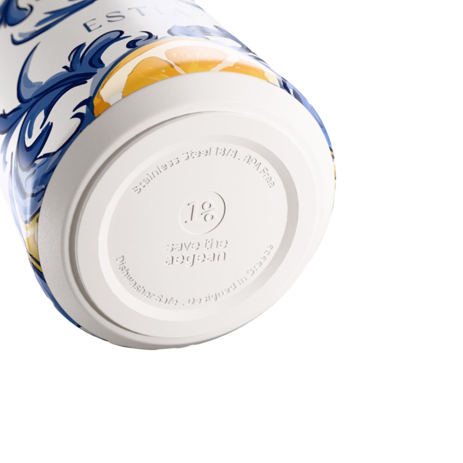 Insulated Bottle Colorful - Estia Pulse Save The Aegean Amalfi Coast