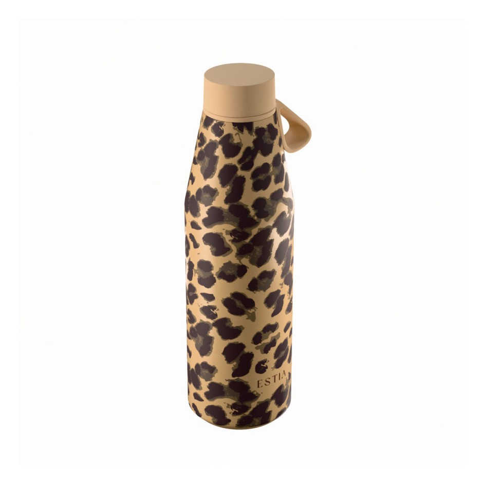 Insulated Bottle Brown - Estia Flow Save The Aegean Spotted Prowl