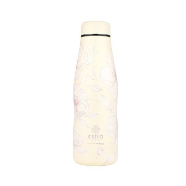ESTIA INSULATED BOTTLE TRAVEL FLASK SAVE THE AEGEAN 500ML TERRA SERENITY 01-22198 Ecru