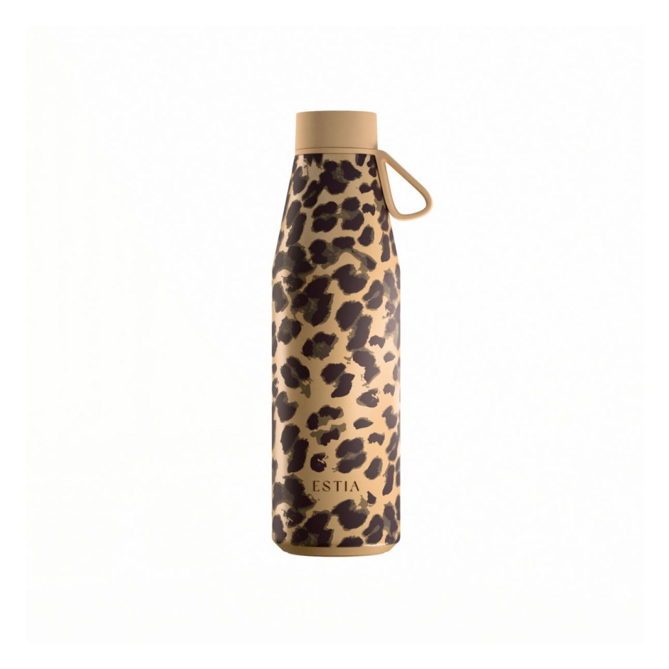 Insulated Bottle Brown - Estia Flow Save The Aegean Spotted Prowl