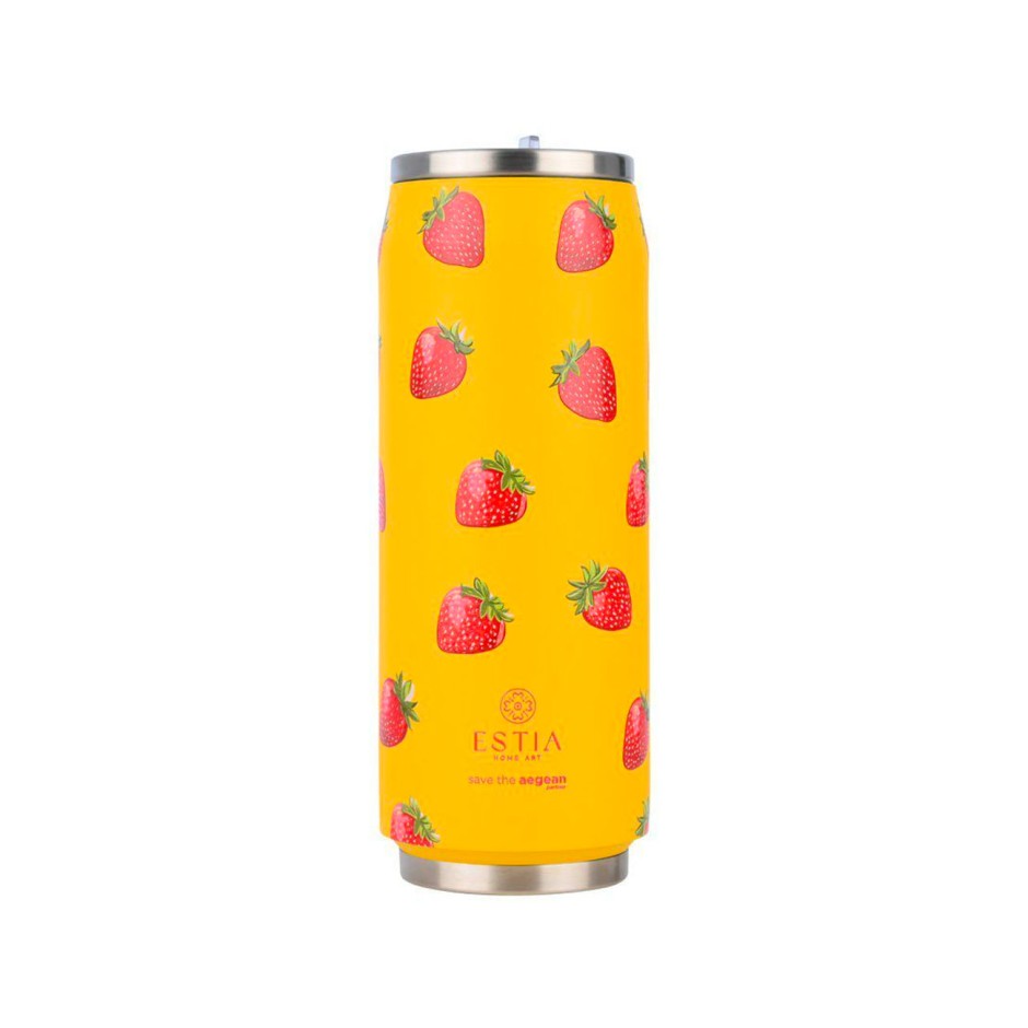Insulated Bottle Yellow - Estia Travel Cup Save The Aegean Berry Bright