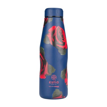 ESTIA TRAVEL FLASK STA 500ml ELECTRIC ROSES 01-22112 Blue