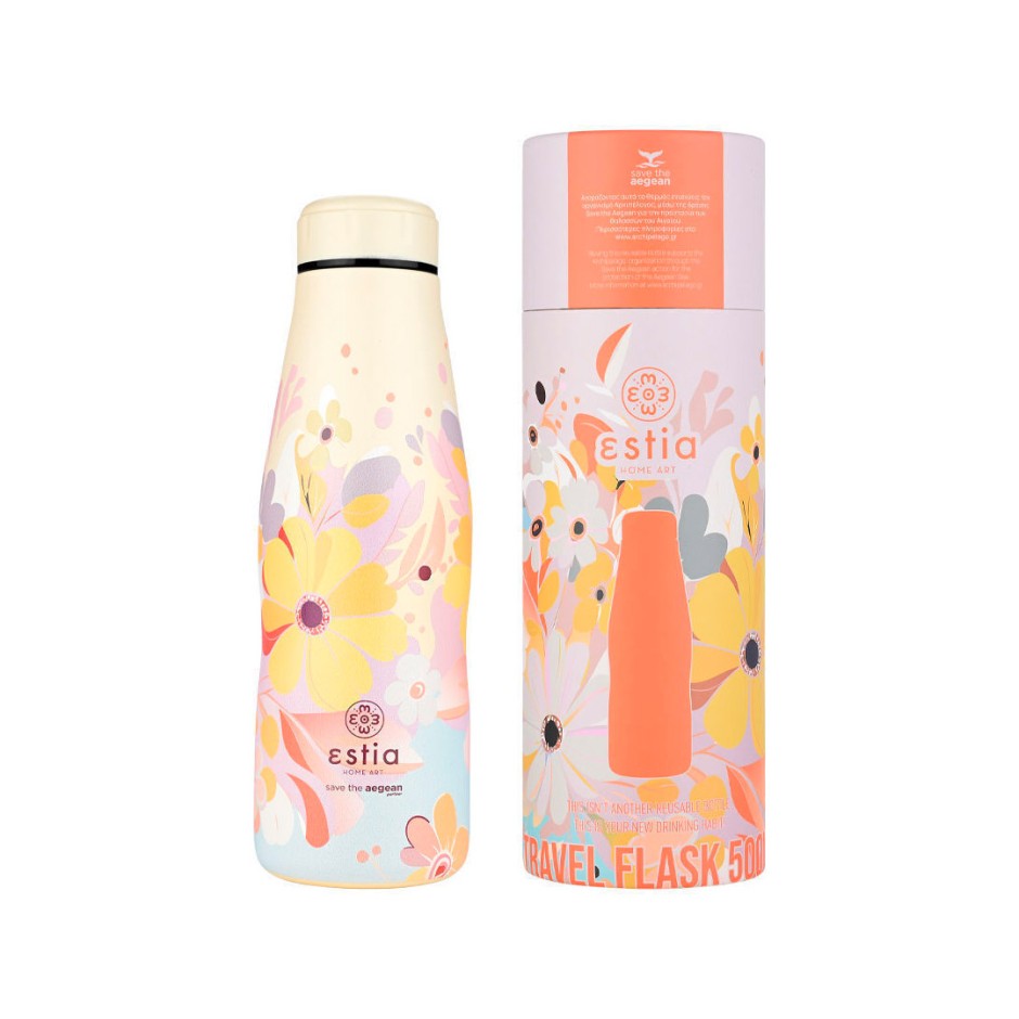 ESTIA TRAVEL FLASK STA 500ml SPRING SONATA 01-22280 Orange