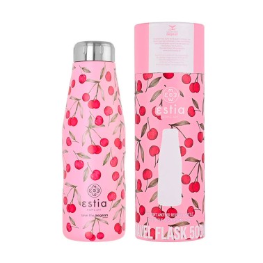 ESTIA TRAVEL FLASK STA 500ml CHERRY ROSE 01-16647 Pink