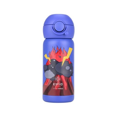 ESTIA ISOTHERMAL KIDS BOTTLE 350ML LAVA SPLASH 01-23508 Blue