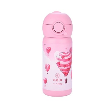 ESTIA ISOTHERMAL KIDS BOTTLE 350ML LOVE ASCEND 01-23454 Pink