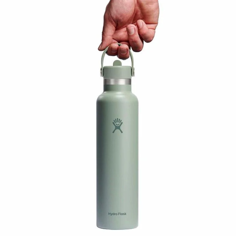HYDRO FLASK 21 OZ (621 ml) STANDARD FLEX STRAW CAP BOTANICAL BLISS AGAVE S21CFS377P-AGAVE Κhaki