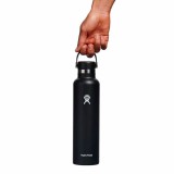 HYDRO FLASK 24 OZ (710 ml) STANDARD FLEX CAP BLACK S24SX001-BLACK Black Image 1