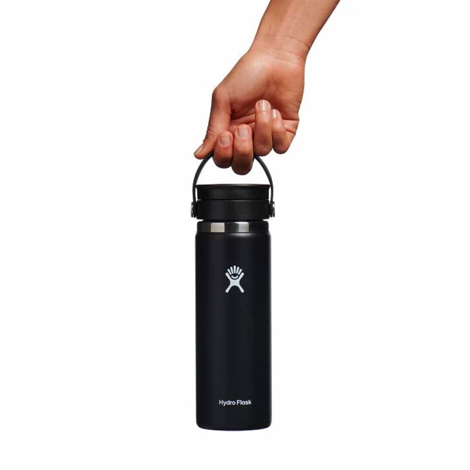 HYDRO FLASK 20 OZ (591ml) WIDE FLEX SIP LID BLACK W20BCX001-BLACK Black