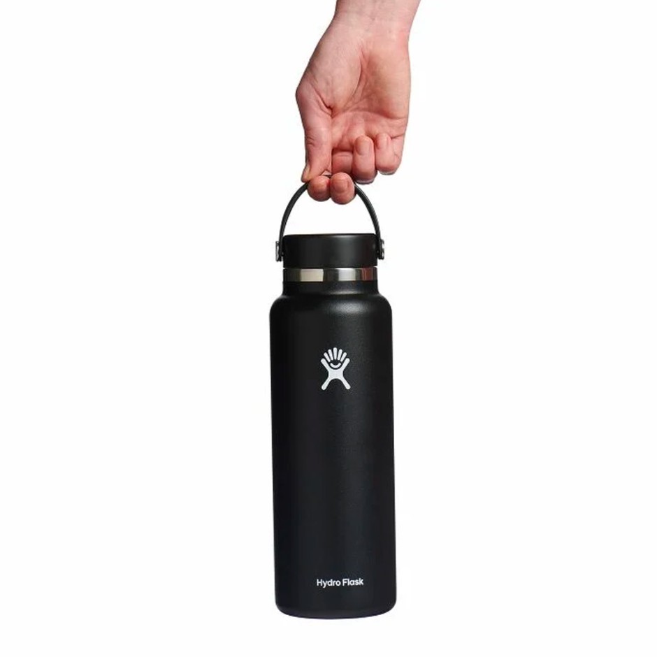 Παγούρι Θερμός Μαύρο - Hydro Flask 40 oz Wide Mouth Flex Cap 