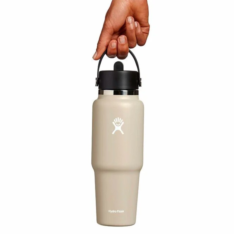 Παγούρι Θερμός Εκρού - Hydro Flask 32 oz Wide Mouth With Flex Straw Travel Bottle