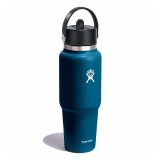 HYDRO FLASK 32 OZ (946 ml) WIDE FLEX STRAW TRAVEL BOTTLE INDIGO WT32BFS464-INDIGO Blue Image 0