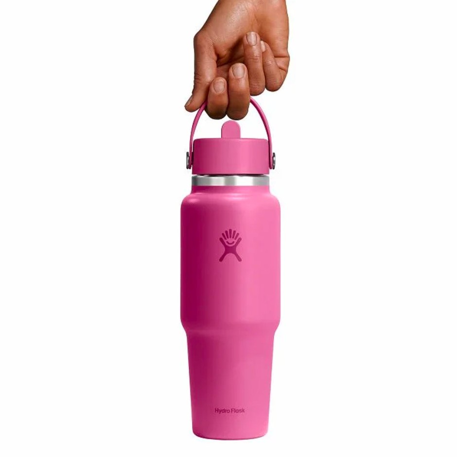 Παγούρι Θερμός Φούξια - Hydro Flask 32 oz Wide Mouth With Flex Straw Travel Bottle