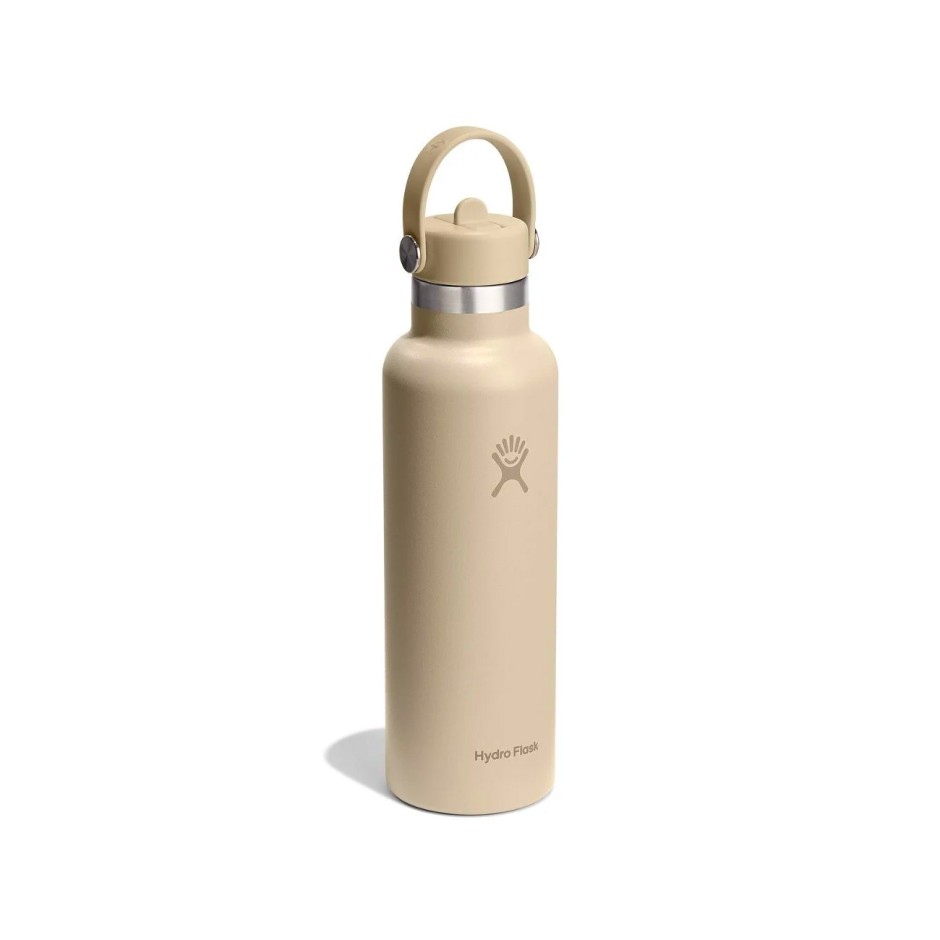 HYDRO FLASK 21 OZ (621 ml) STANDARD FLEX STRAW CAP OAT S21CFS114 Beige