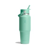Thermos Bottle Turquoise - Hydro Flask 32 oz Wide Mouth With Flex Straw Travel Bottle Image 0