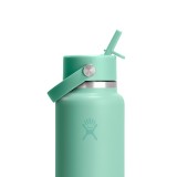 Thermos Bottle Turquoise - Hydro Flask 32 oz Wide Mouth With Flex Straw Travel Bottle Image 1