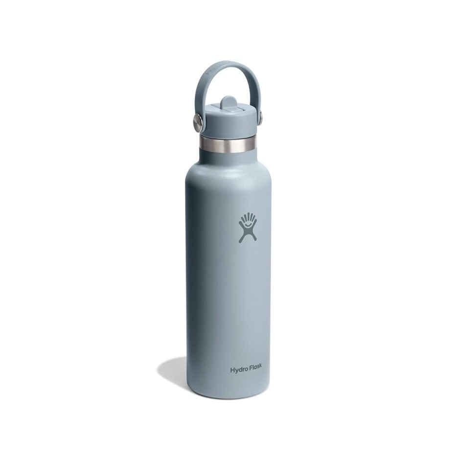 Παγούρι Θερμός Γκρι - Hydro Flask 21 oz Standard Mouth With Flex Straw Cap