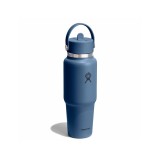 Thermos Bottle Blue - Hydro Flask 32 oz Wide Mouth With Flex Straw Travel Bottle Image 0