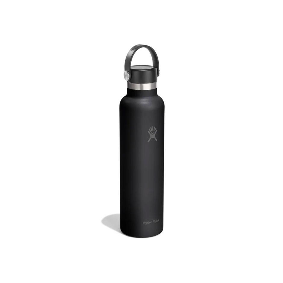 Thermal Bottle Black - Hydro Flask 24 oz Standard Mouth Flex Cap
