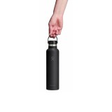 Thermal Bottle Black - Hydro Flask 24 oz Standard Mouth Flex Cap Image 1