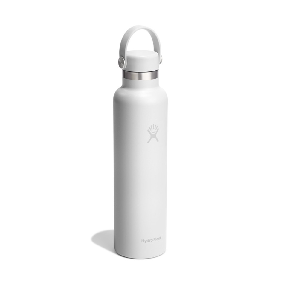 Thermal Bottle White - Hydro Flask 24 oz Standard Mouth Flex Cap