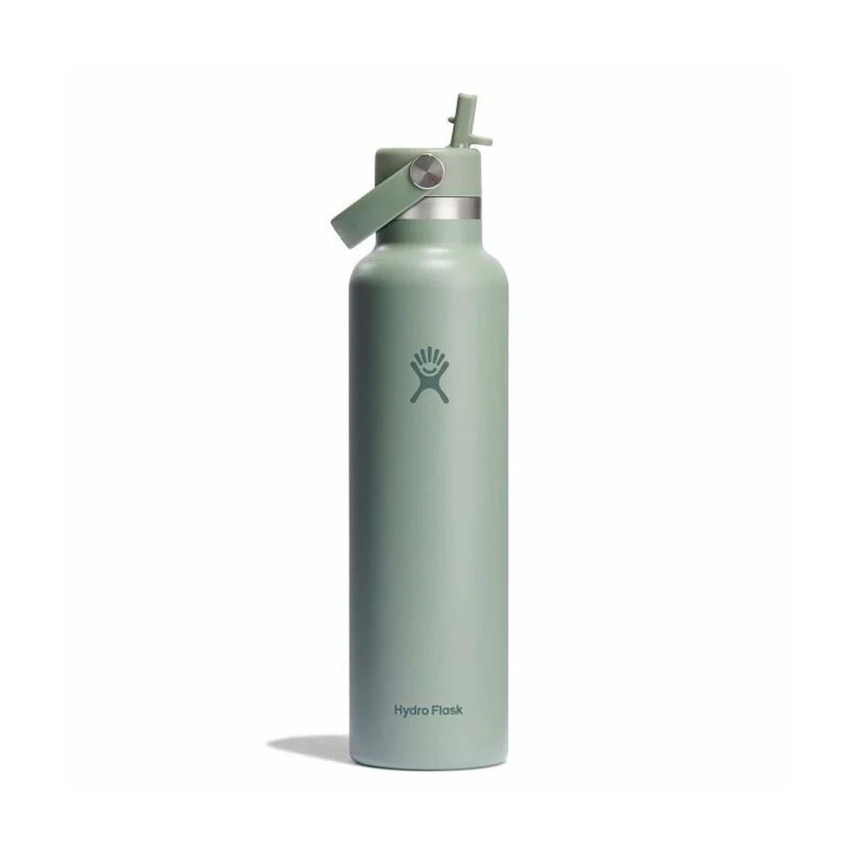 HYDRO FLASK 21 OZ (621 ml) STANDARD FLEX STRAW CAP BOTANICAL BLISS AGAVE S21CFS377P-AGAVE Κhaki