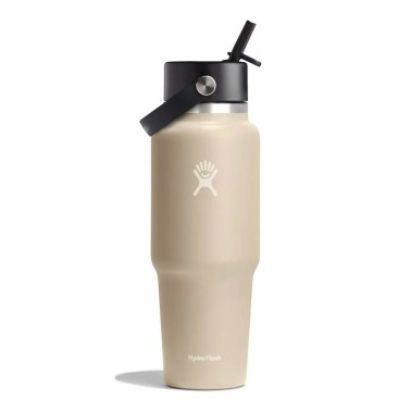 HYDRO FLASK 32 OZ (946 ml) WIDE FLEX STRAW TRAVEL BOTTLE OAT WT32BFS114-OAT Ecru