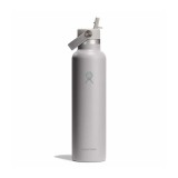 Παγούρι Θερμός Γκρι - Hydro Flask 21 oz Standard Mouth With Flex Straw Cap Εικόνα 