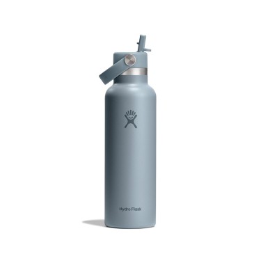 Παγούρι Θερμός Γκρι - Hydro Flask 21 oz Standard Mouth With Flex Straw Cap