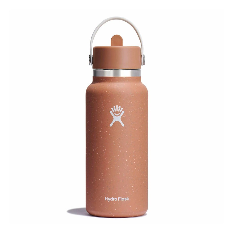 Παγούρι Θερμός Καφέ - Hydro Flask 32 oz Wide Mouth With Flex Straw Cap 