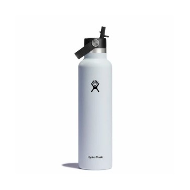 HYDRO FLASK 21 OZ (621 ml)  STANDARD FLEX STRAW CAP WHITE S21FS110-WHITE White