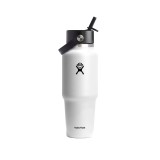 Παγούρι Θερμός Λευκό - Hydro Flask 32 oz Wide Mouth With Flex Straw Travel Bottle Εικόνα 