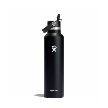 HYDRO FLASK 21 OZ (621 ml)  STANDARD FLEX STRAW CAP BLACK S21FS001-BLACK Black