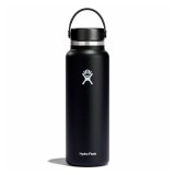 HYDRO FLASK 40 OZ (1183 ml) WIDE FLEX CAP BLACK W40BTS001-BLACK Black Image 