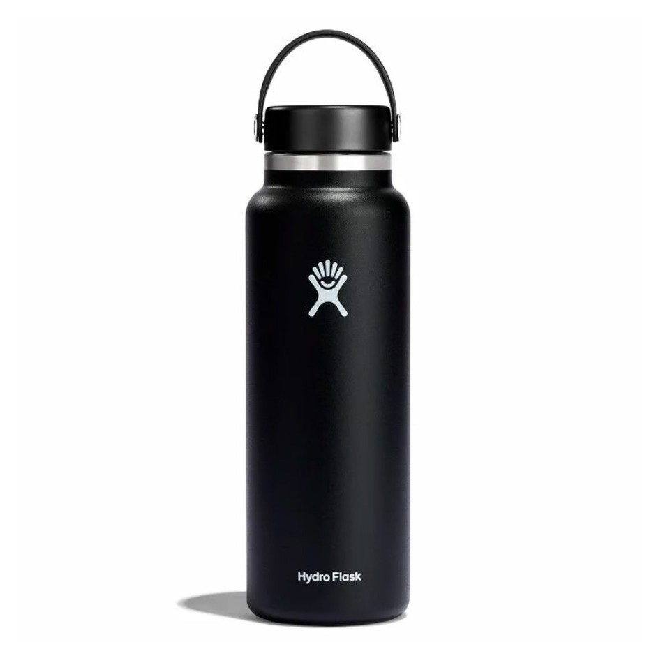 HYDRO FLASK 40 OZ (1183 ml) WIDE FLEX CAP BLACK W40BTS001-BLACK Black