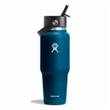 HYDRO FLASK 32 OZ (946 ml) WIDE FLEX STRAW TRAVEL BOTTLE INDIGO WT32BFS464-INDIGO Blue Image 