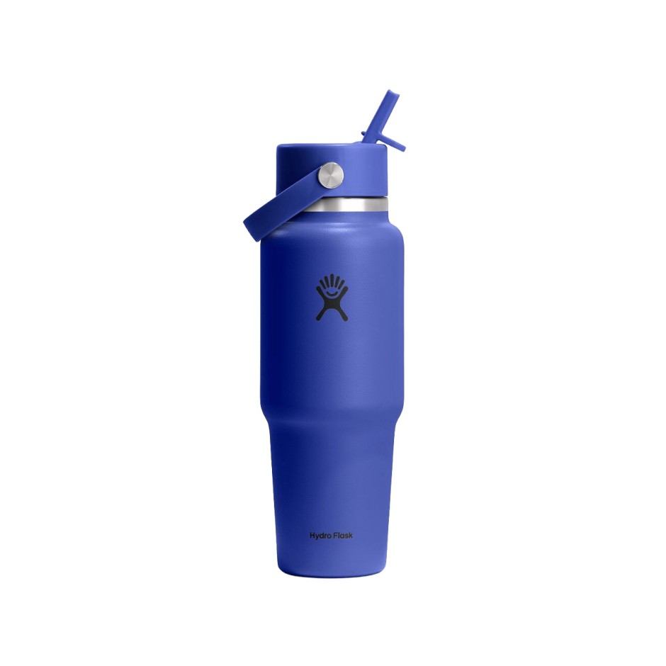 Παγούρι Θερμός Μπλε - Hydro Flask 32 oz Wide Mouth With Flex Straw Travel Bottle