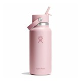 HYDRO FLASK 32 OZ (946 ml) WIDE FLEX STRAW CAP TRILLIUM W32CFS678-TRILLIUM Pink Image 