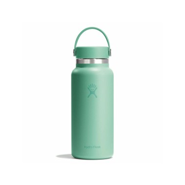 Thermos Bottle Turquoise - Hydro Flask 32 oz Wide Mouth Flex Cap