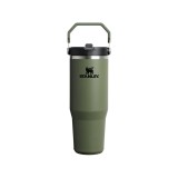 Thermal Bottle Κhaki - Stanley IceFlow Flip Straw 2.0 Tumbler Image 