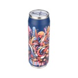 ESTIA INSULATED BOTTLE TRAVEL CUP SAVE THE AEGEAN 500ML VIBRANT VORTEX 01-22662 Blue Image 0
